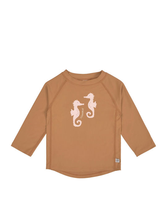 Laessig Seahorse Costum De Baie Pentru Copii Rashguard Cu Mâneci Lungi Maro