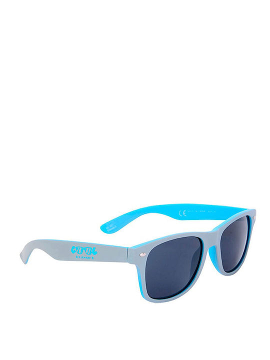 Cool Мъжки Слънчеви очила с Сив Пластмасов Рамка и Син Леща S9SUN001-WHUE