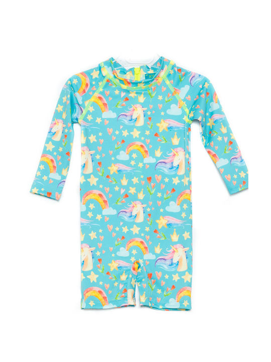 Tortue Kids Swimwear Full Body with Long Sleeve Turquoise