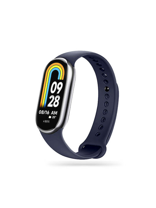 Tech-Protect Iconband Λουράκι Σιλικόνης με Pin Navy Μπλε (Smart Band 8 / 8 NFC)