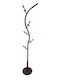 Melina's Collection Cuiere de podea Metal Negru 30x30x180cm