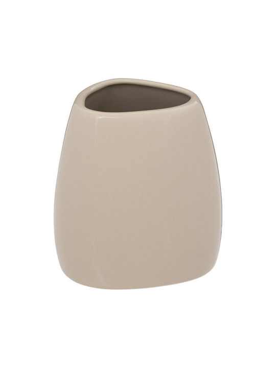 Atmosphera Ceramic Cup Holder Wall Mounted Beige