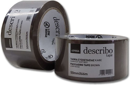 Describo Verpackungsfolie Stumm 50mm x 66m in Braun Farbe