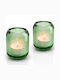 Eva Solo Acorn Set of Candle Holders Glass suitable for Tealights Pine 6.5x6.5x8cm 2pcs