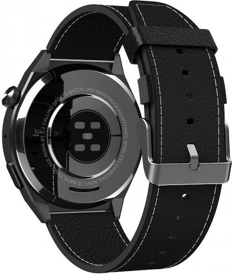 XO J1 Porsche Smartwatch με Παλμογράφο (Μαύρο)