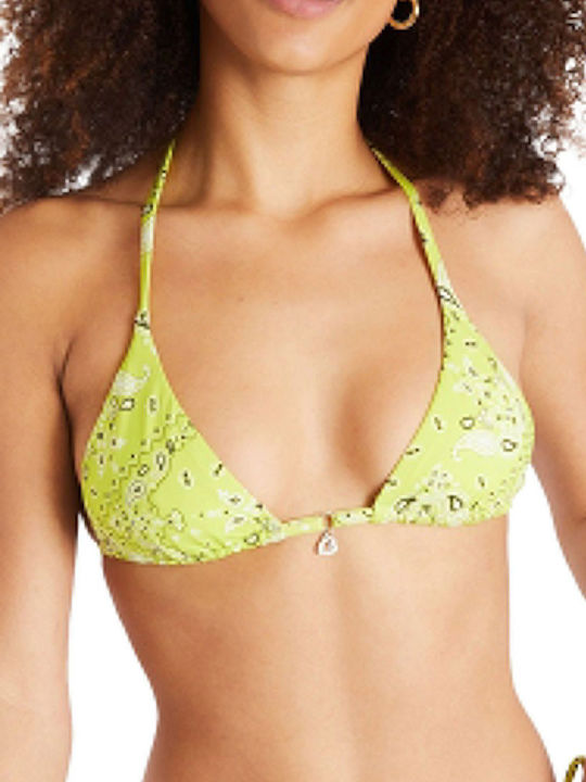 Banana Moon Triangle Bikini Top Green