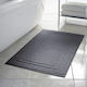 Lino Home Solid Hotel Bathroom Mat Gray 50x75cm