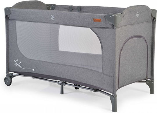 Cangaroo Skyglow Παρκοκρέβατο με Στρώμα Γκρι 125x62cm