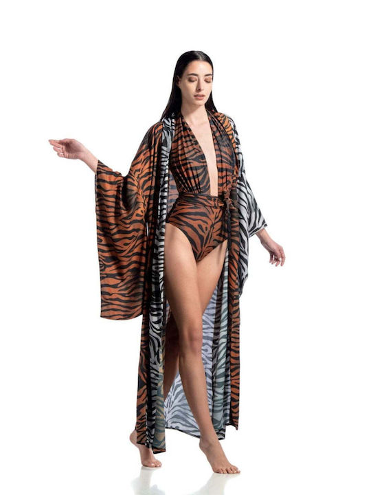 Kimono Zebra 50/50 maro-negru