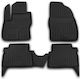Novline Set of Front and Rear Mats 4pcs Tray Type for Ford Kuga 5D 2008+ Black