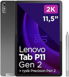 Lenovo Tab P11 (2nd Gen) 11.5" mit WiFi & 4G (6GB/128GB/Präzisionsstift 2) Storm Grey