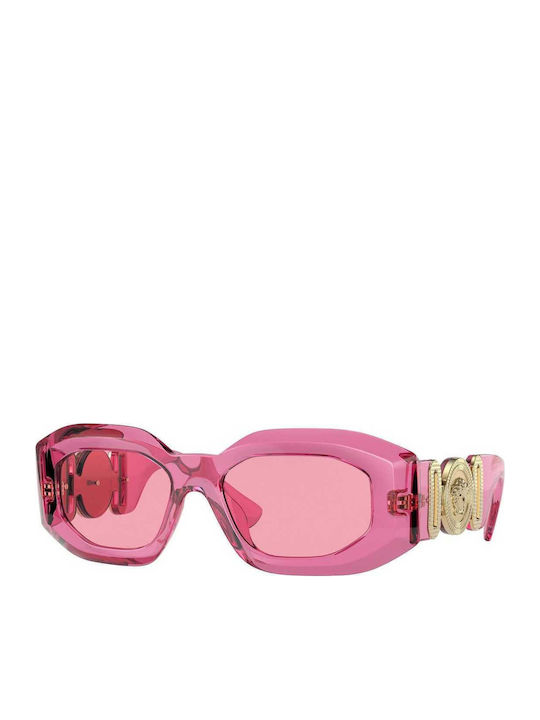 Versace Women's Sunglasses with Pink Plastic Frame and Pink Lens VE4425U 542184