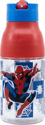 Stor Plastic Kids Water Bottle Spiderman with S...