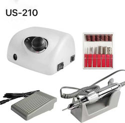 US-210 Nail Drill Power 15W White with Pedal wi...