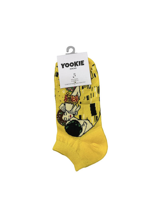 Yookie Patterned Socks Yellow