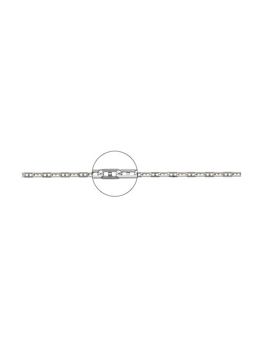 Chain Marina n2 White gold, 45cm