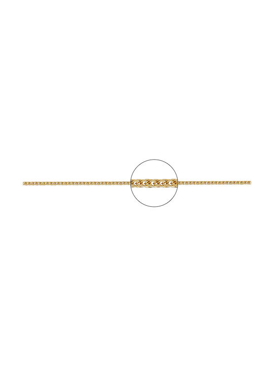 Kette Speiche Quadrat n1 Gold, 50cm