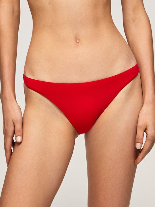 Oriane Bikini Slip Red