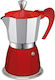 GAT Μπρίκι Espresso 6cups Κόκκινο