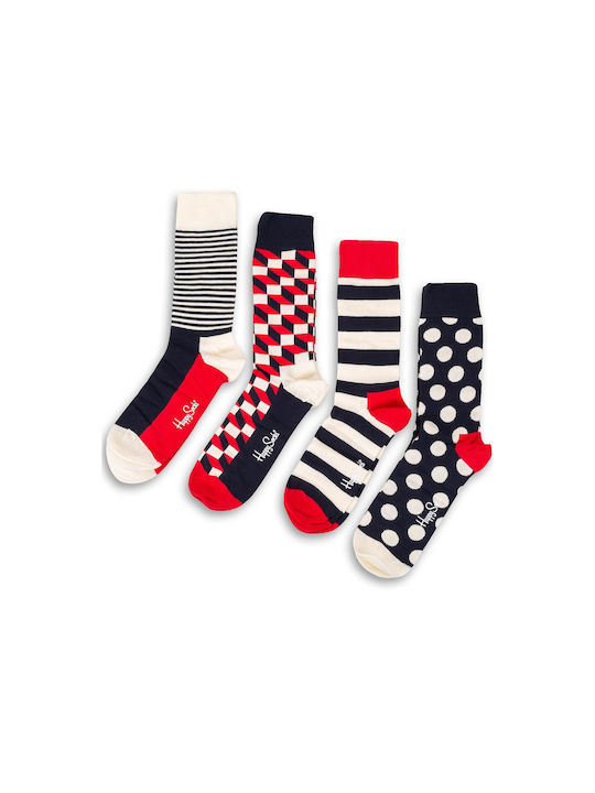 Happy Socks Γυναικείες Κάλτσες Πολύχρωμες 4 Pack