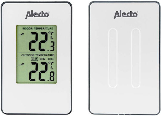 Alecto WS-1050 Ασύρματος Μετεωρολογικός Σταθμός Ψηφιακός Επίτοιχος Λευκός