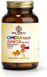 Bio Tonics Omega Junior 3/6/9 250mg 60 bomboane de jeleu Bio Tonics Omega Junior 3/6/9 250mg 60 bomboane de jeleu