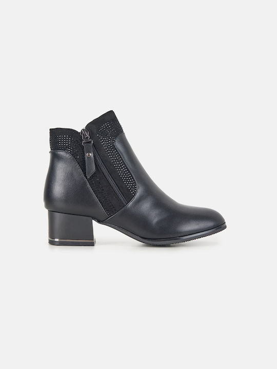 InShoes Damen Knöchelstiefel Schwarz