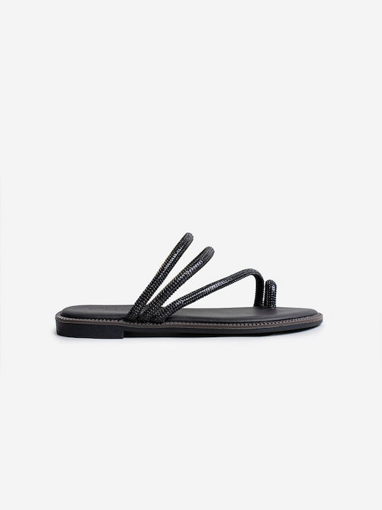 InShoes Damen Flache Sandalen in Schwarz Farbe