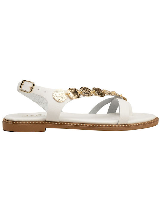 InShoes Leather Women's Sandals White