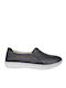 Aerostep Leder Anatomisch Damen Slip-Ons Schwarz