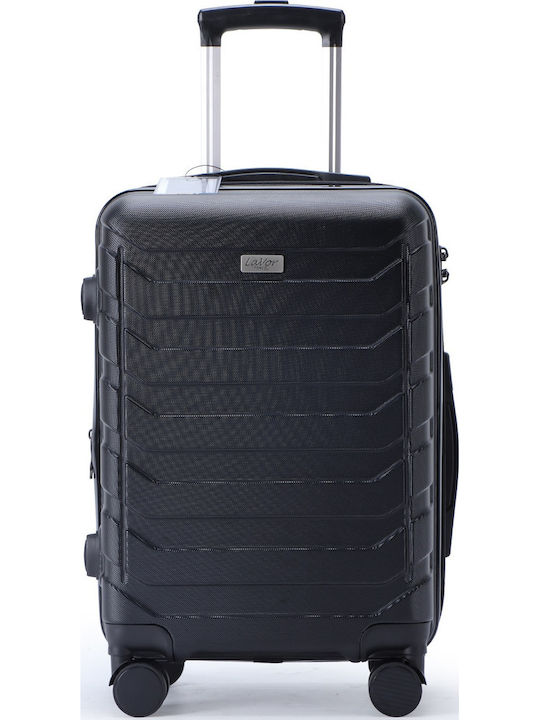 Lavor Cabin Travel Suitcase Hard Black with 4 Wheels Height 55cm 1-602