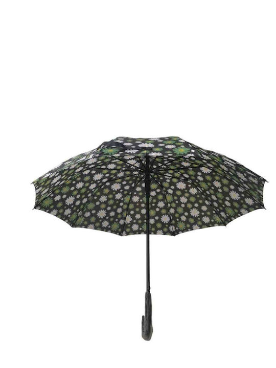 Tradesor Regenschirm mit Gehstock Schwarz