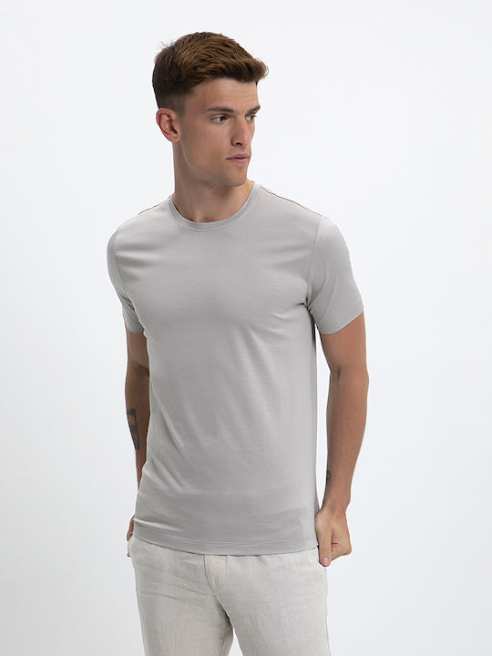 Einfarbiges Jersey-T-Shirt Modern Fit Kaiserhoff Beige