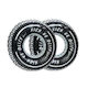 Kids' Swim Ring with Handles and Diameter 90cm. Black tra