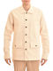 Langärmeliges Overshirt in Oversized-Passform Beige