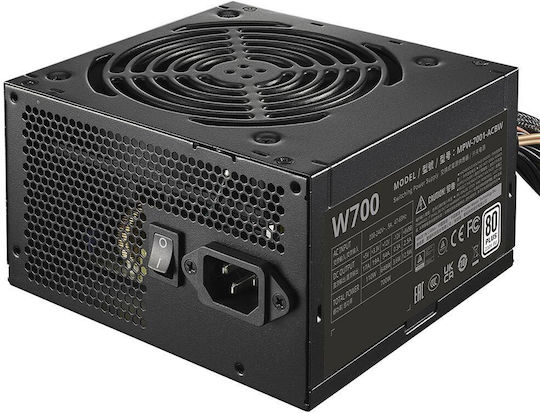 CoolerMaster Elite Nex White 700W Black Computer Power Supply Full Wired 80 Plus Standard
