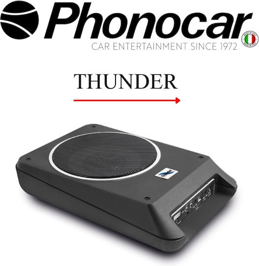 Phonocar Αυτοενισχυόμενο Subwoofer Αυτοκινήτου 160W RMS με Κούτα
