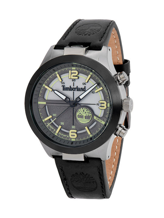 Timberland Sullivan Watch Battery with Black Leather Strap