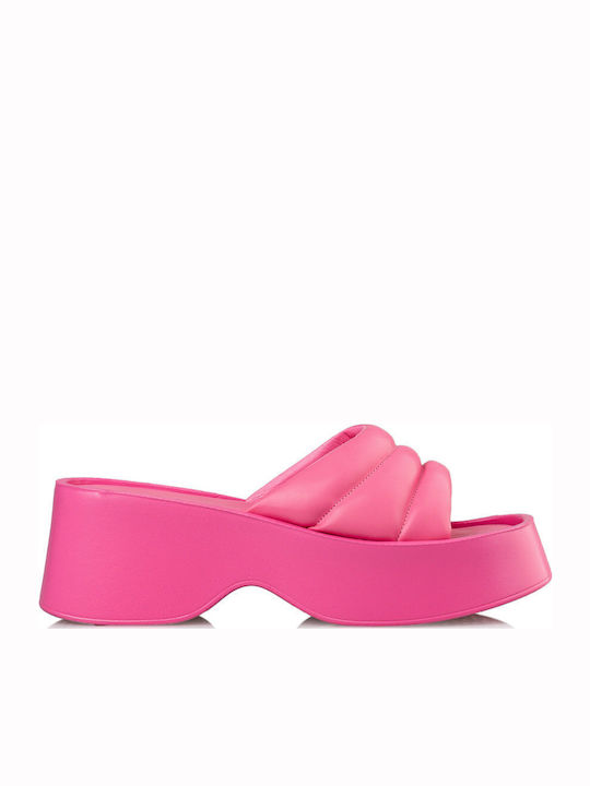 Flache Sandalen Für Damen Fuchsie