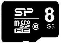 Silicon Power microSDHC 8GB Class 10 High Speed with Adapter