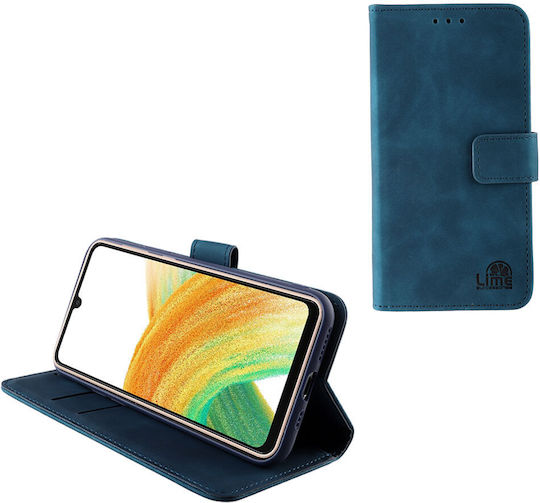 Lime Essential Magnet Buchen Sie Synthetisches Leder Dark Blue (Galaxy A33 5G)