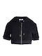 Kinder-Sweatshirt Strickjacke mit Kapuze Schwarz