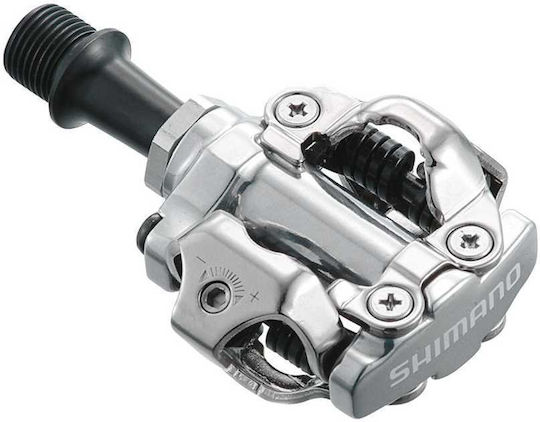 Shimano PD-M540 Πετάλια Ποδηλάτου Κουμπωτά Ασημί
