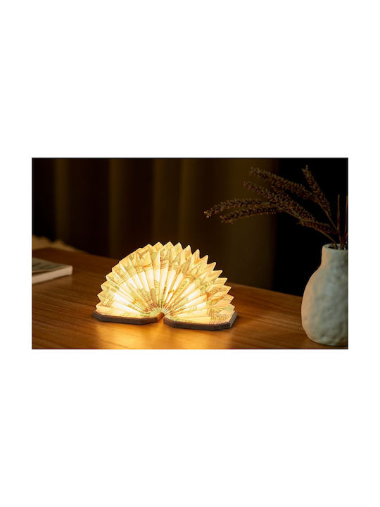 Gingko Velvet Accordion Tabletop Decorative Lamp Gray