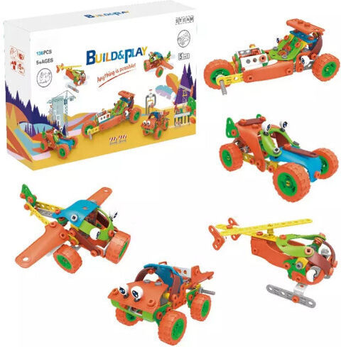Hanye Kunststoff-Bauspielzeug Build & Play für Kinder ab 5+ Jahre Jahren