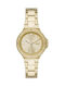 DKNY Chambers Ρολόι με Μεταλλικό Μπρασελέ σε Χρυσό χρώμα