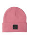 Beanie Γυναικείος Σκούφος Πλεκτός σε Ροζ χρώμα
