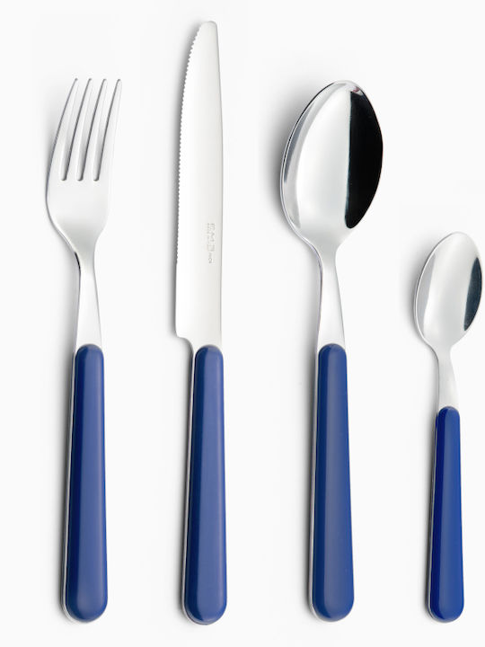 EME 16-Piece Blue Cutlery Set