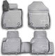 Novline Set of Front and Rear Mats 4pcs Tray Type for BMW X4 G02 5D 2018 Black