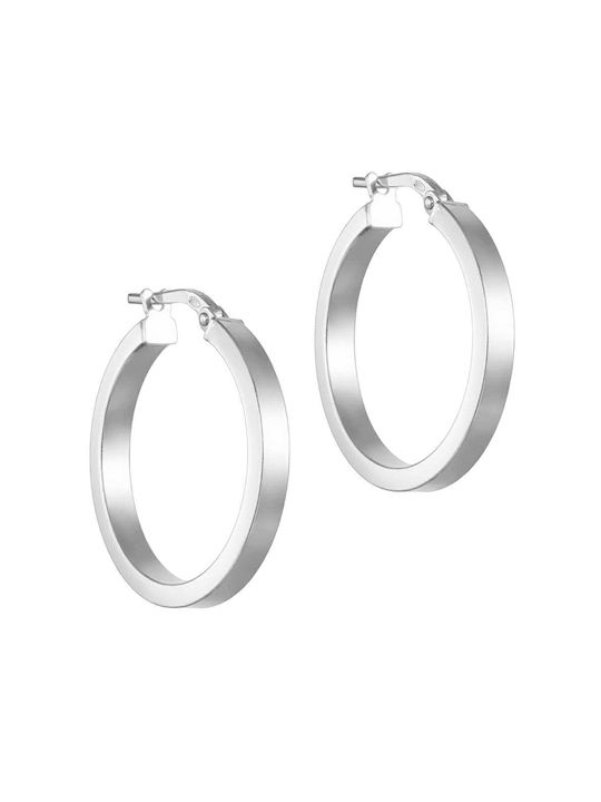 Silver earrings Silver 925 hoops KVK-12203W